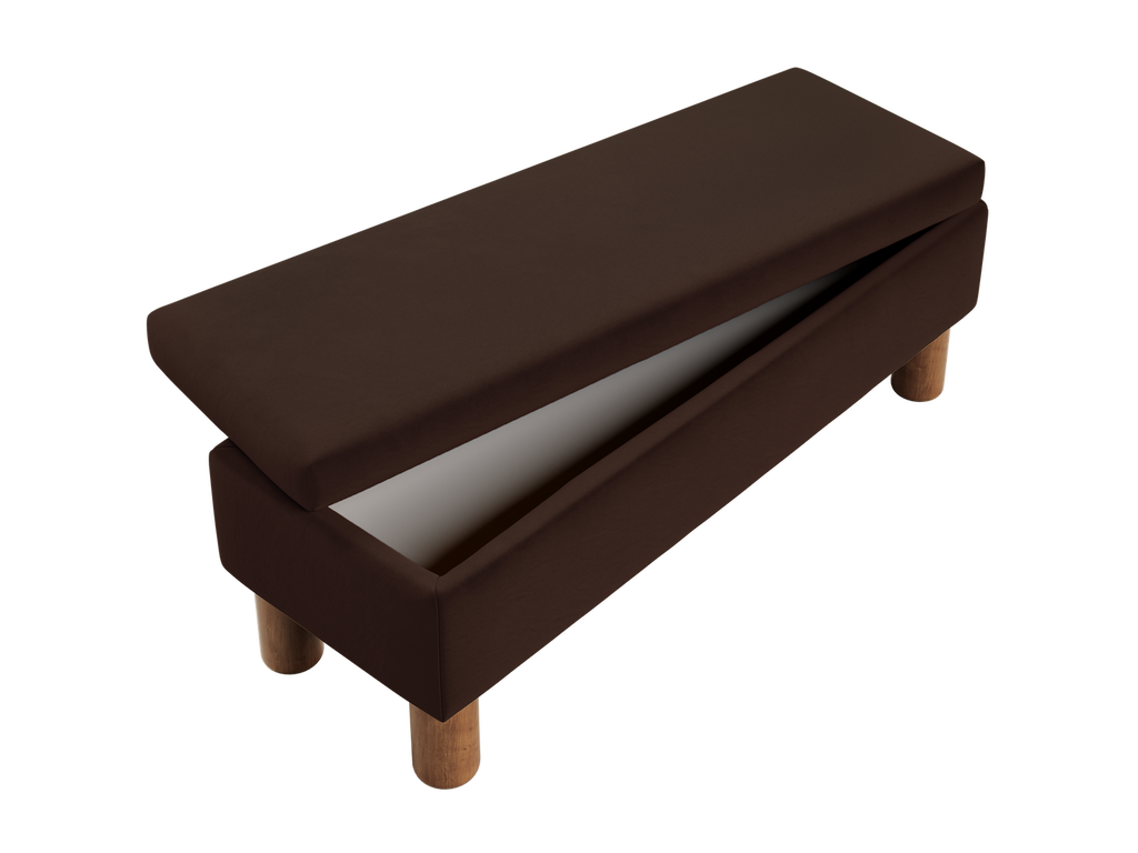 The Essential Storage Bench in Recycled Velvet