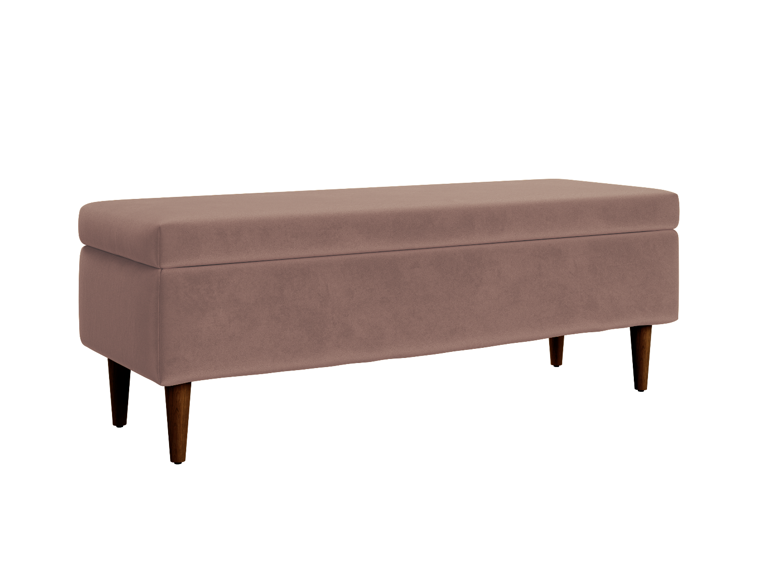 The Essential Storage Bench in Recycled Velvet