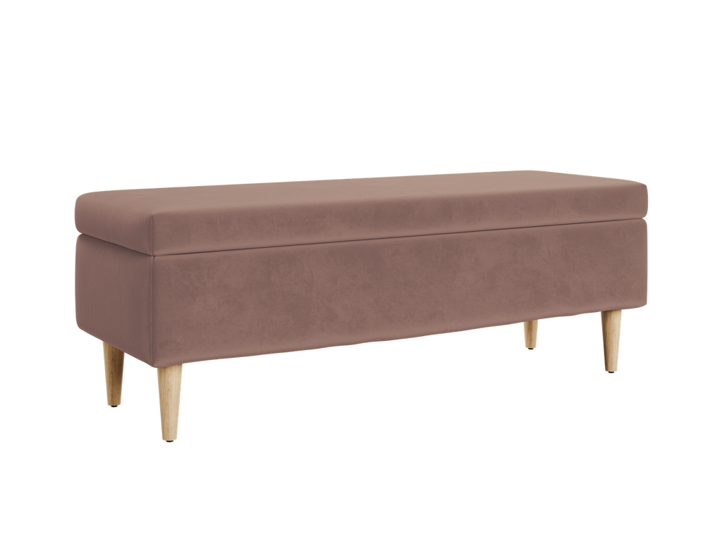 The Essential Storage Bench in Recycled Velvet