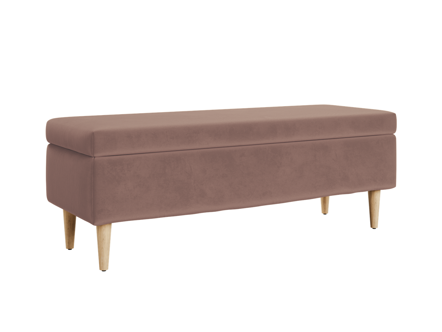 The Essential Storage Bench in Recycled Velvet