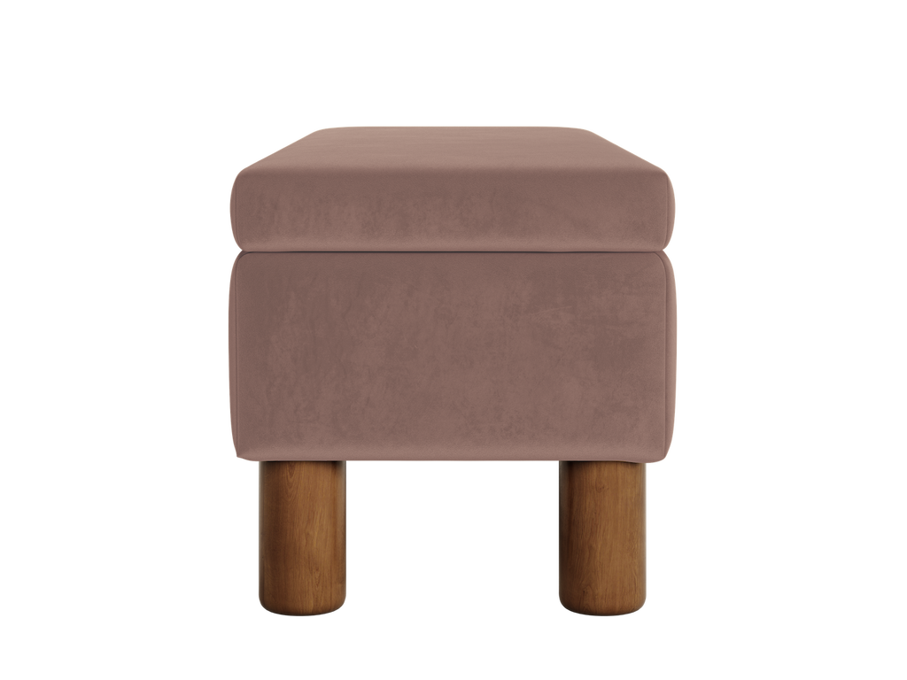 The Essential Storage Bench in Recycled Velvet