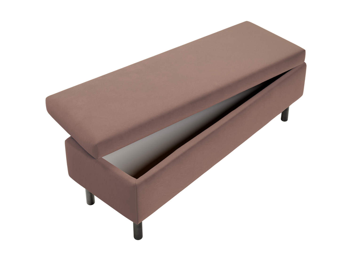 The Essential Storage Bench in Recycled Velvet