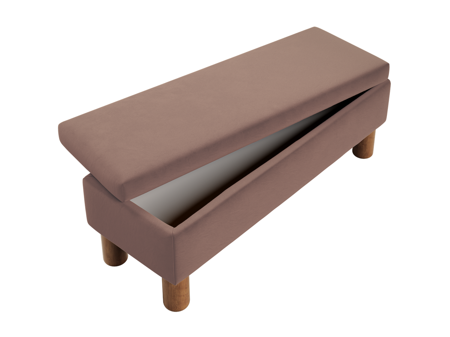 The Essential Storage Bench in Recycled Velvet