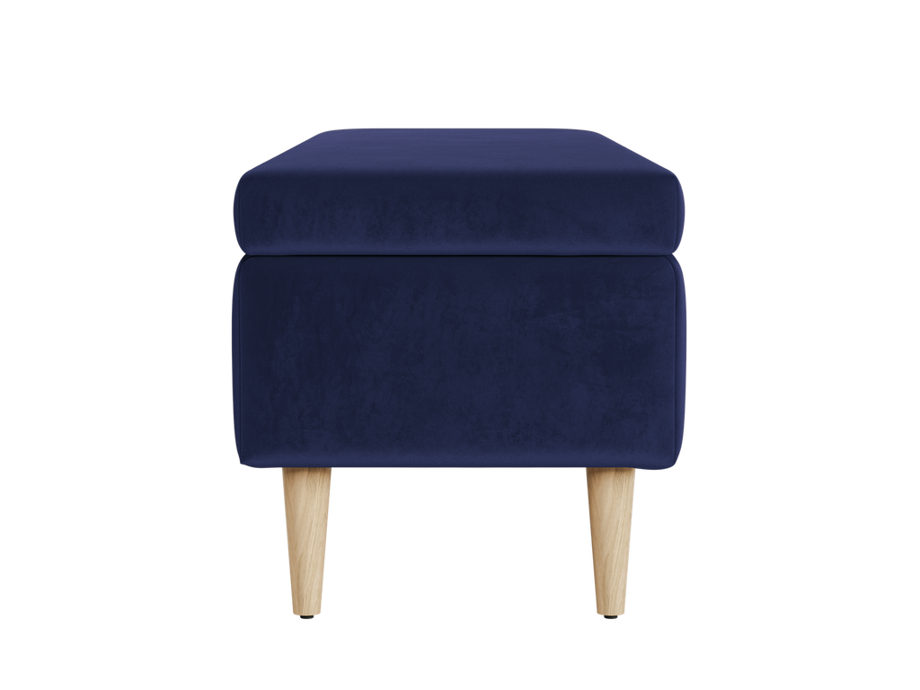 The Essential Storage Bench in Recycled Velvet