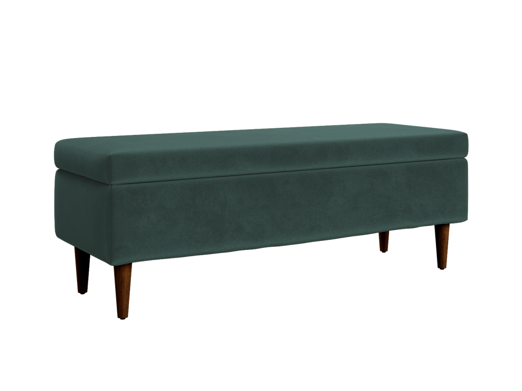 The Essential Storage Bench in Recycled Velvet