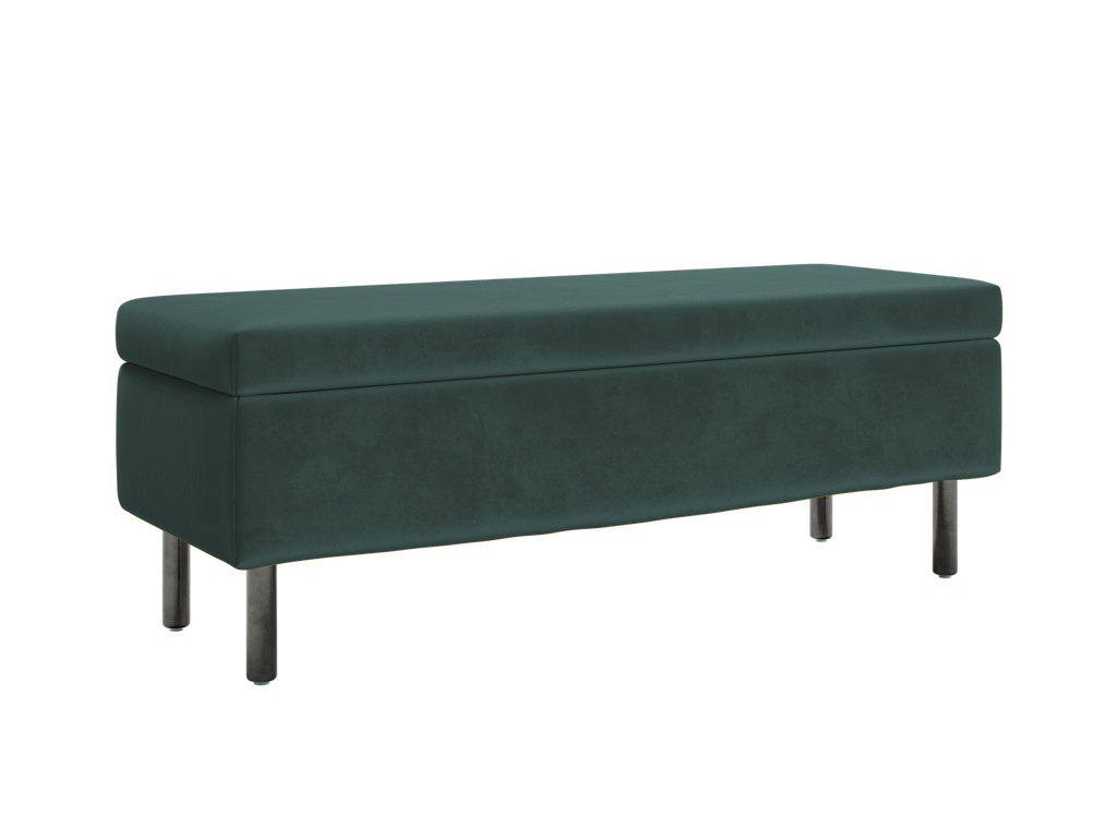 The Essential Storage Bench in Recycled Velvet