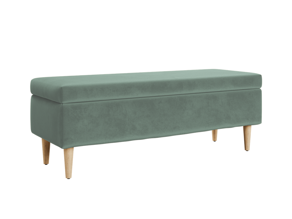 The Essential Storage Bench in Recycled Velvet