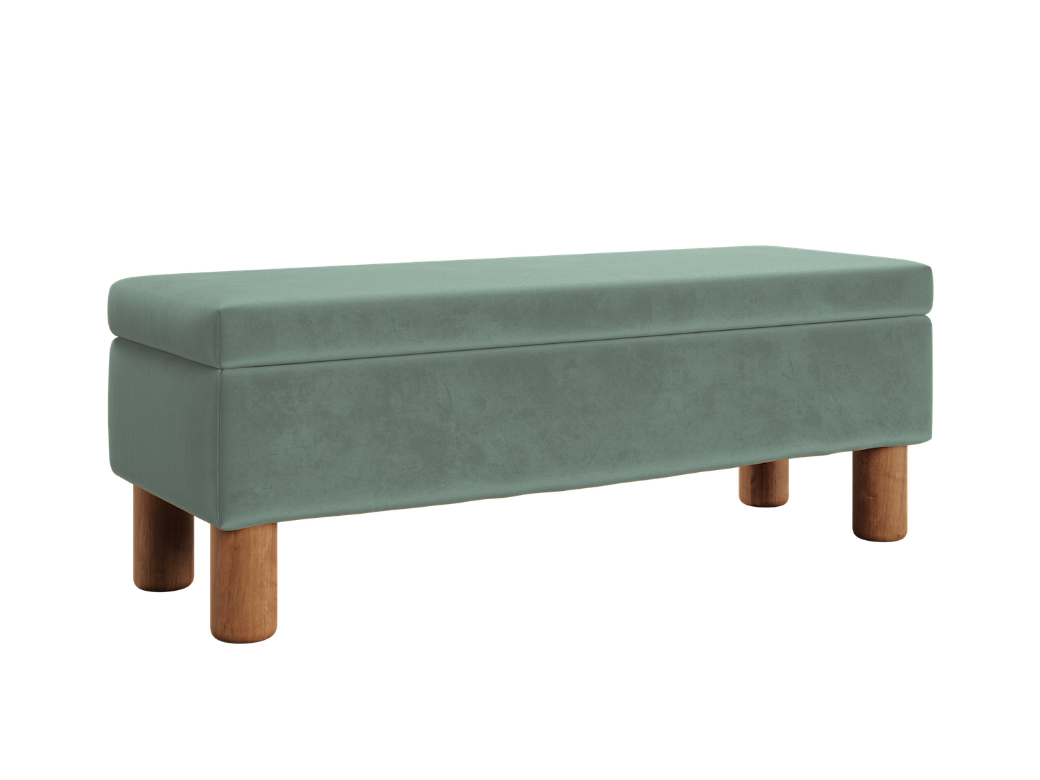 The Essential Storage Bench in Recycled Velvet