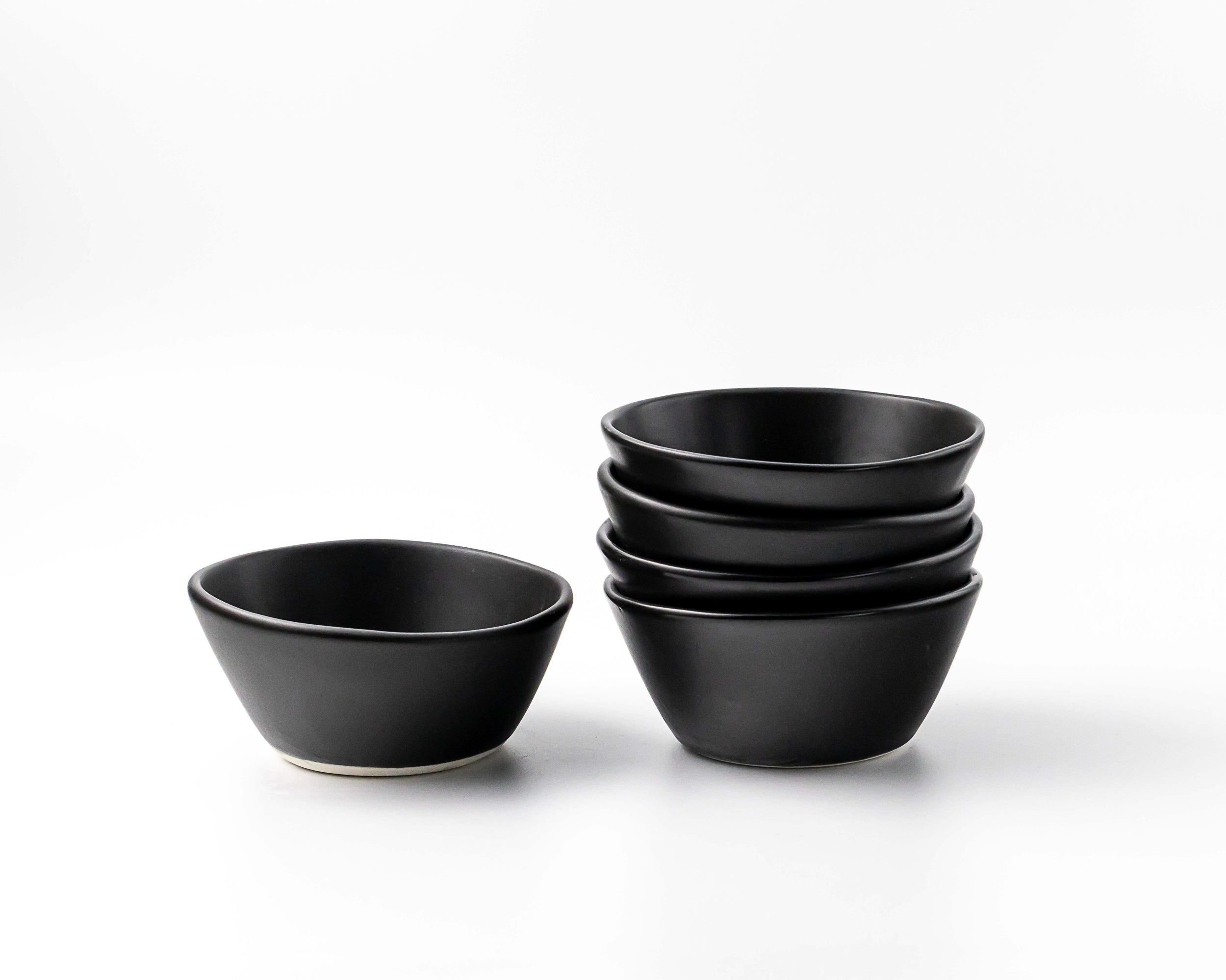 Breakfast Bowl Bowls Haand Matte Black Set of 4