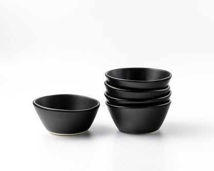 Breakfast Bowl Bowls Haand Matte Black Set of 4