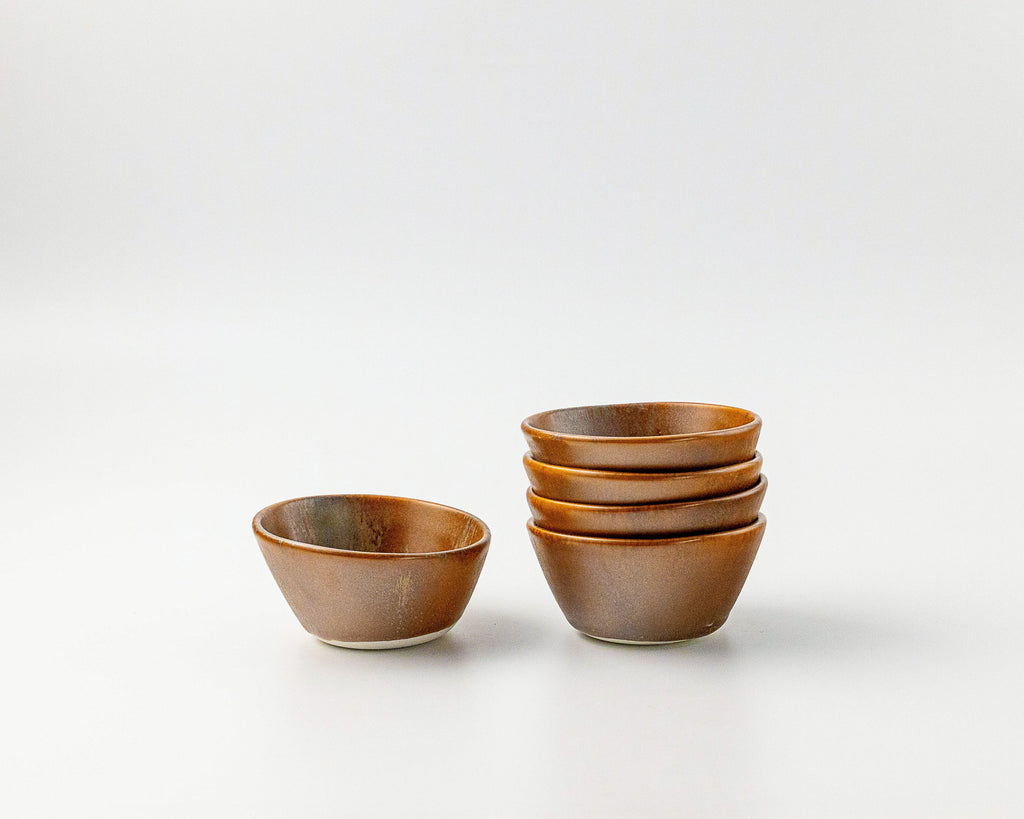 Dessert Bowl Bowls Haand Burl Set of 4