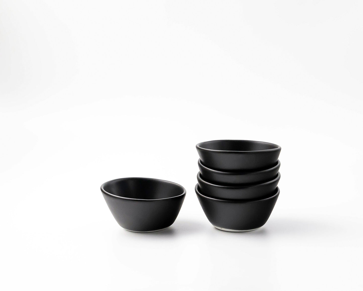 Dessert Bowl Bowls Haand Matte Black Set of 4