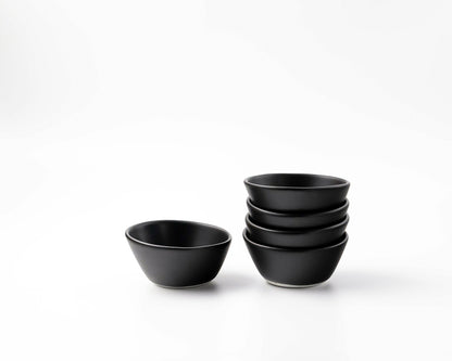 Dessert Bowl Bowls Haand Matte Black Set of 4