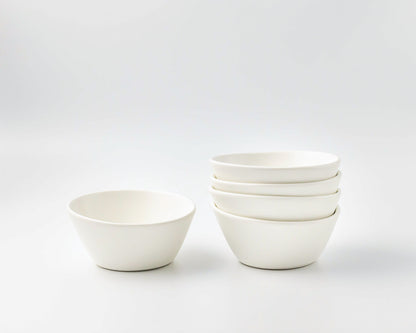 Breakfast Bowl Bowls Haand Matte White Set of 4