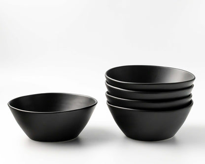 Sharing Bowl Bowls Haand Matte Black Set of 4