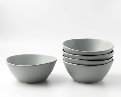 Sharing Bowl Bowls Haand Matte Grey Set of 4
