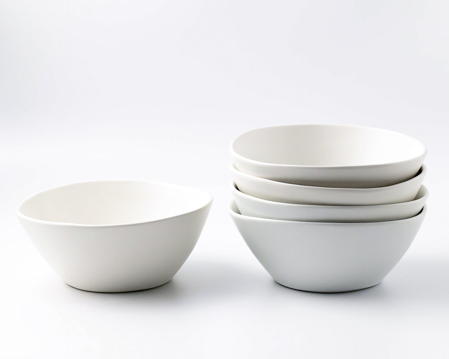 Sharing Bowl Bowls Haand Matte White Set of 4
