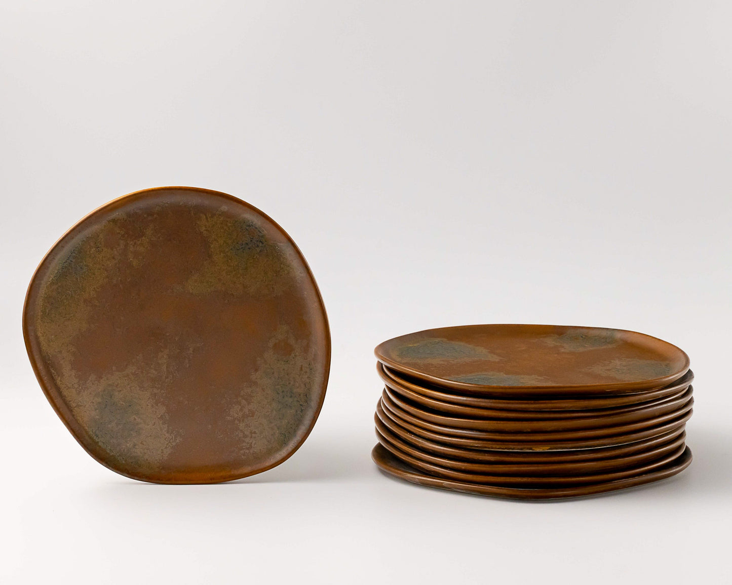 Ripple Salad Plate Plates Haand Burl Set of 4