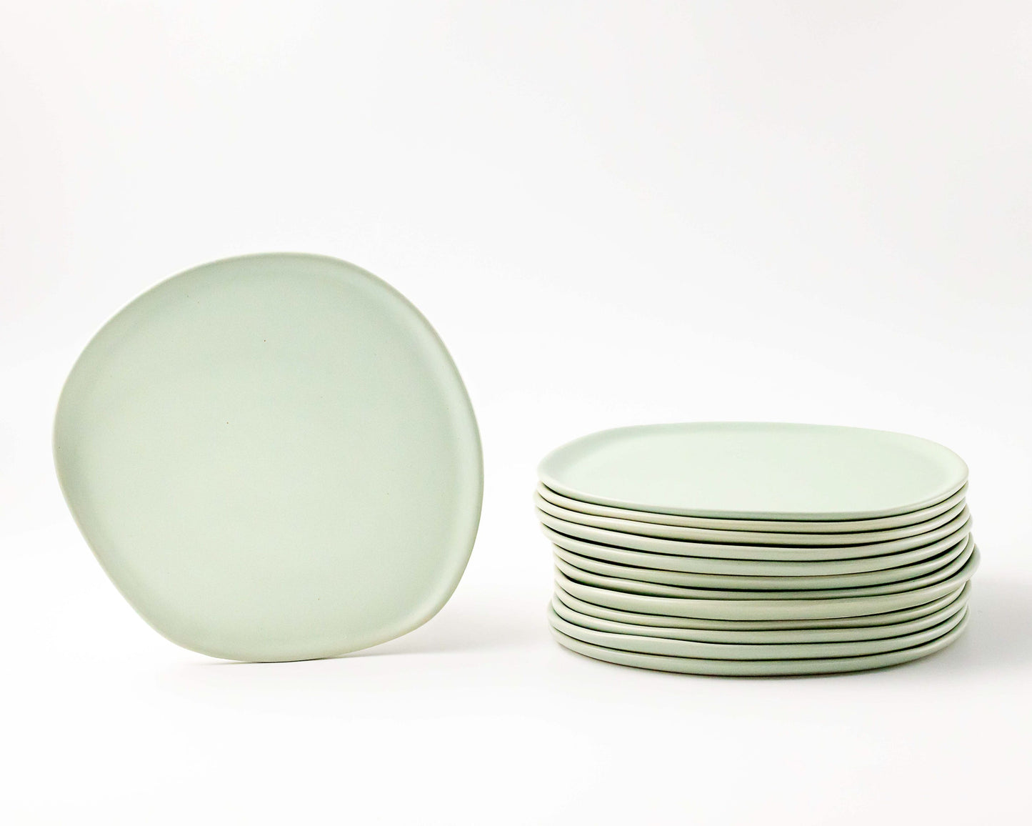 Ripple Salad Plate Plates Haand Celadon Set of 4