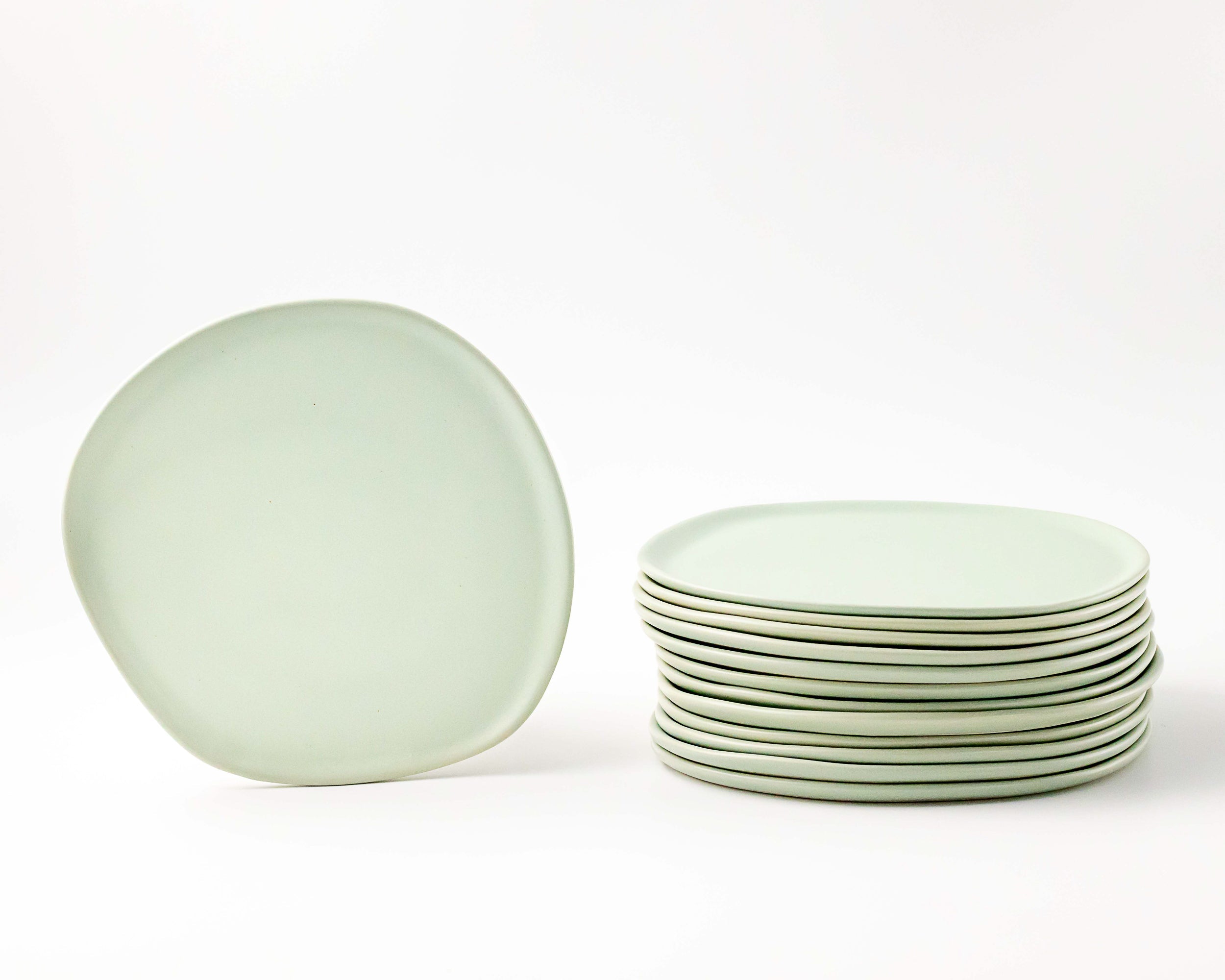 Ripple Salad Plate Plates Haand Celadon Set of 4