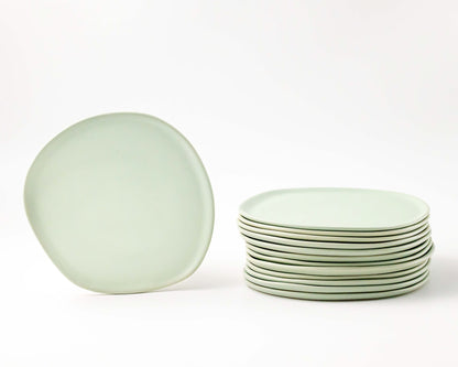 Ripple Salad Plate Plates Haand Celadon Set of 4