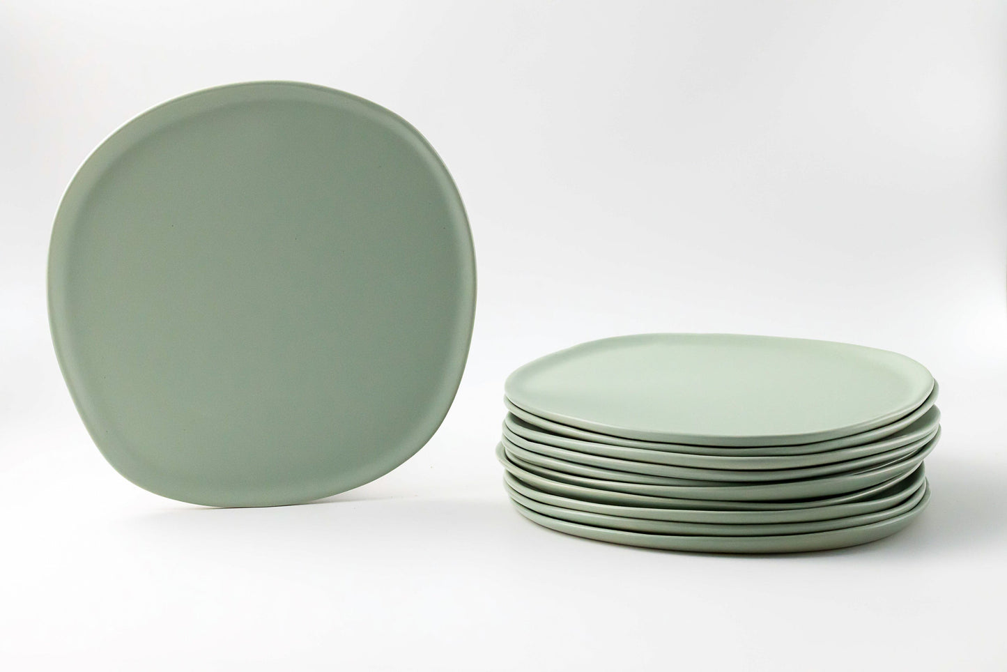 Ripple Dinner Plate Plates Haand Celadon Set of 4