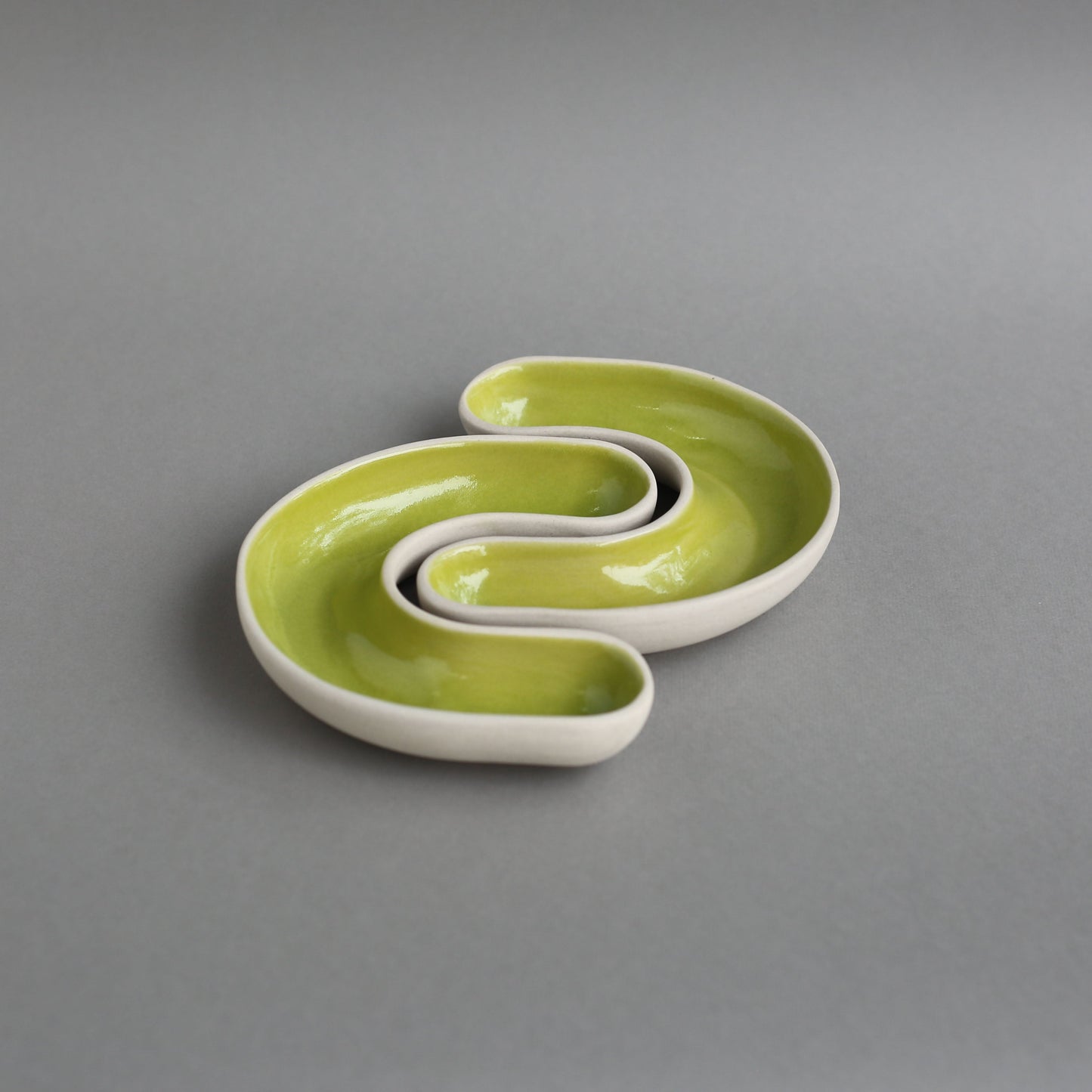 Cee Dip Plates Set | Lime Green plates Casa Amarosa