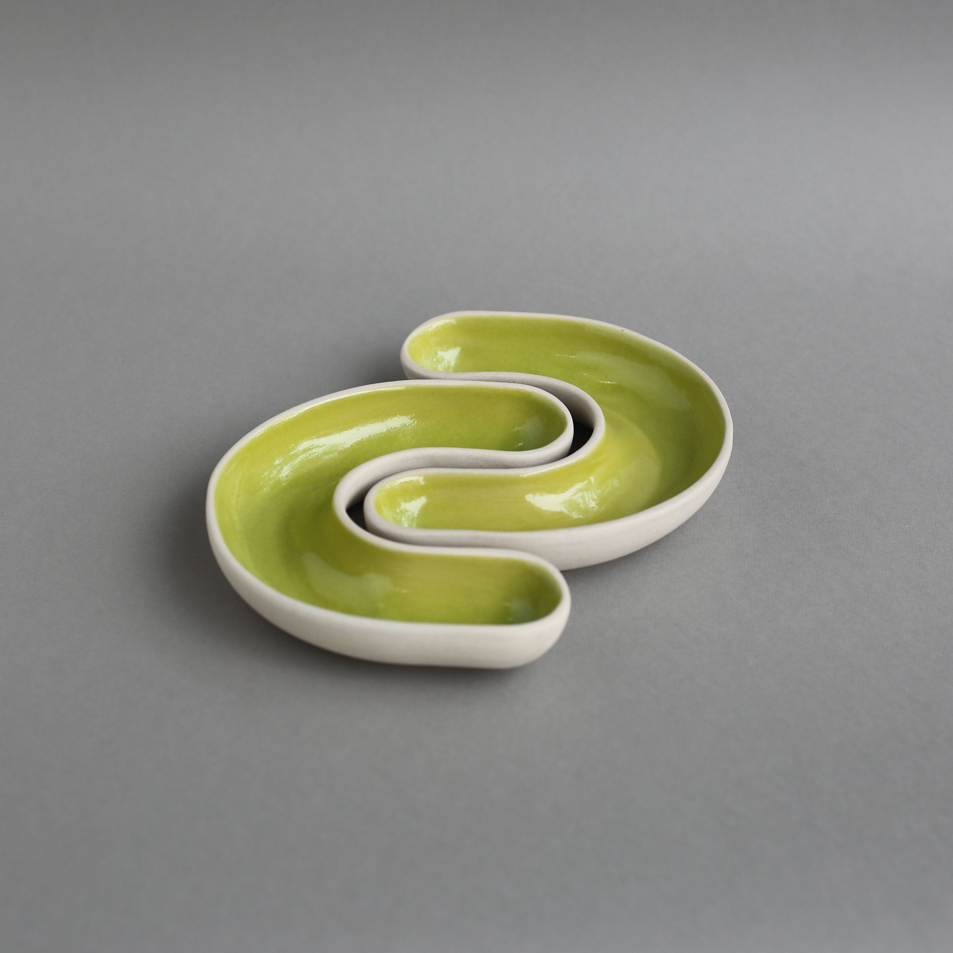 Cee Dip Plates Set | Lime Green plates Casa Amarosa