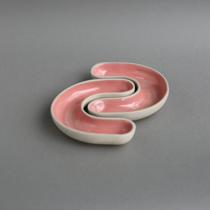 Cee Dip Plates Set | Pink plates Casa Amarosa