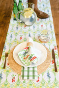 Table Runner | Round Top, Spring Yellow, Periwinkle, Vine & Poppy The Mended Company