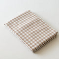 Gingham and Plaid Washed Cotton Bed Sheet