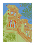 Bay Windows Print by Stephanie Browne