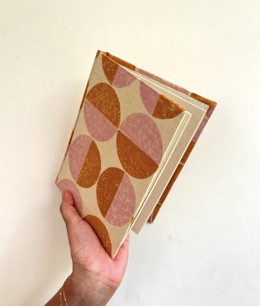 Handmade Paper Journal Notebook | Orange & Pink Notebook Casa Amarosa