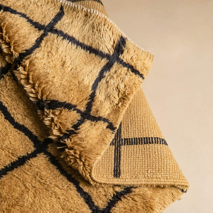 Borderline - Luxury Shag Moroccan Rug mrirt rug Benisouk