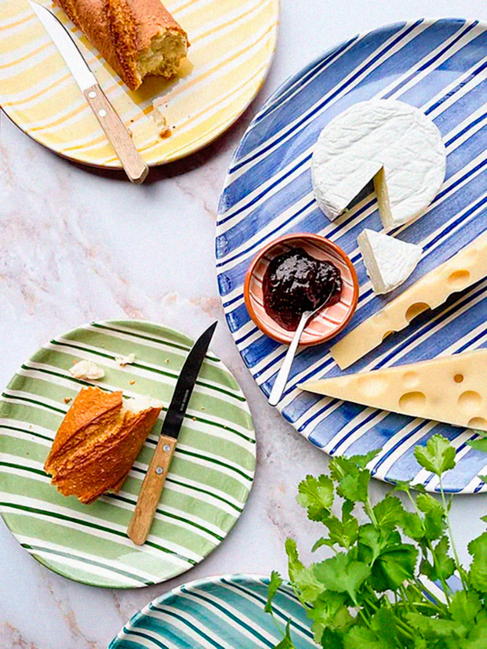 Casa Cubista Cabana Plates & Bowls | Blue Salad Plate atacama home
