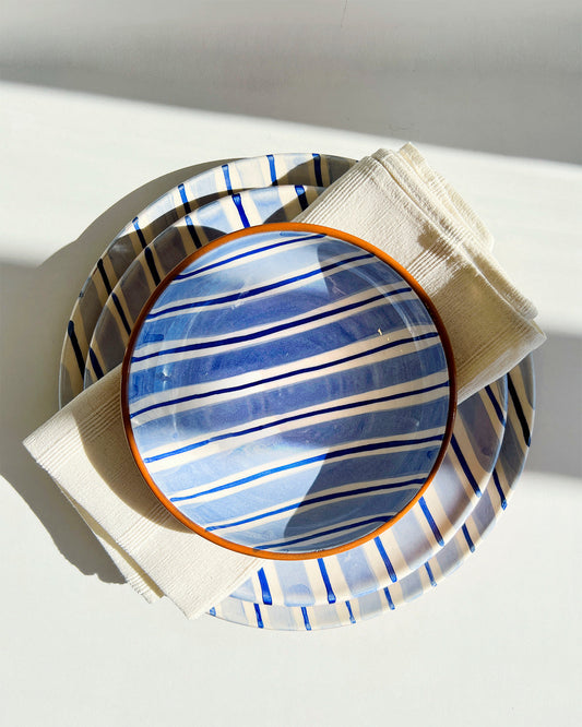 Casa Cubista Cabana Plates & Bowls | Blue Salad Plate atacama home