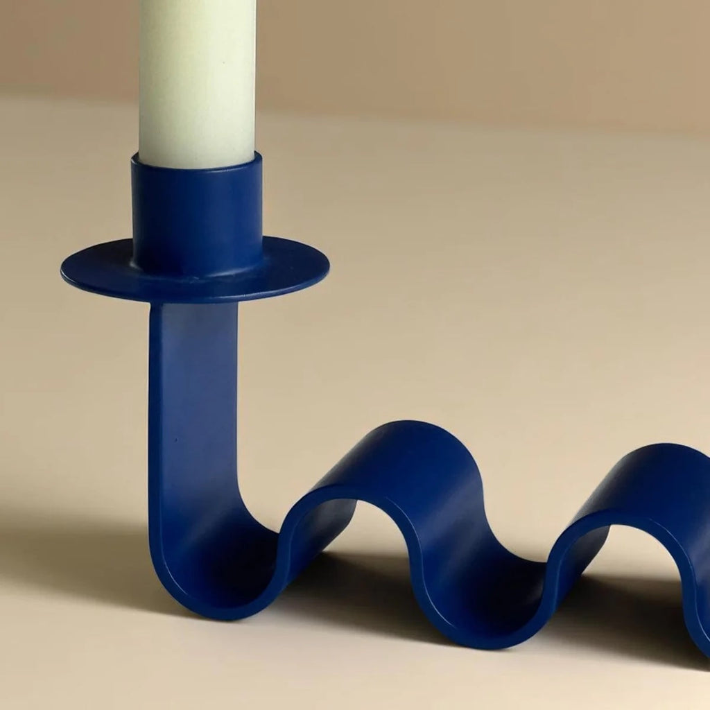 Electric Blue Helen Candle Holder
