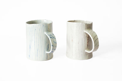 Nerikomi "Stump" Mug Mug Saori M Stoneware