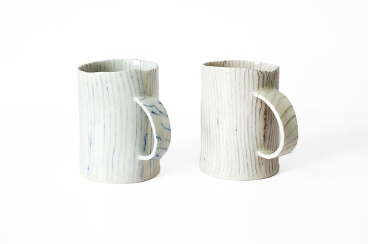 Nerikomi "Stump" Mug Mug Saori M Stoneware