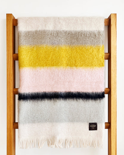 Color Block Mohair Blanket Throw Throw atacama home