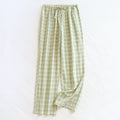 Plaid Washed Cotton Pajama Pants