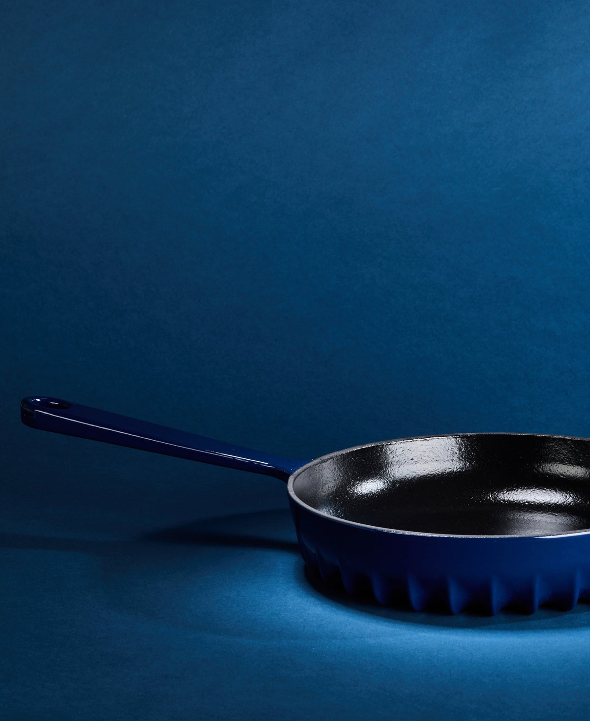 FIREUP Rapid Heat Enameled Cast Iron Frying Pan | Oxford Blue 10" | MARILU