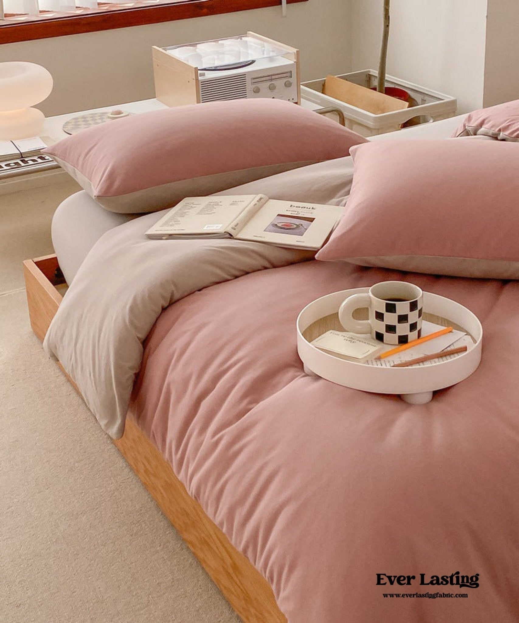 Duo Earth Tone Jersey Knit Bedding Set