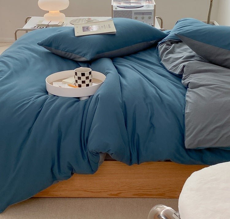 Duo Earth Tone Jersey Knit Bedding Set