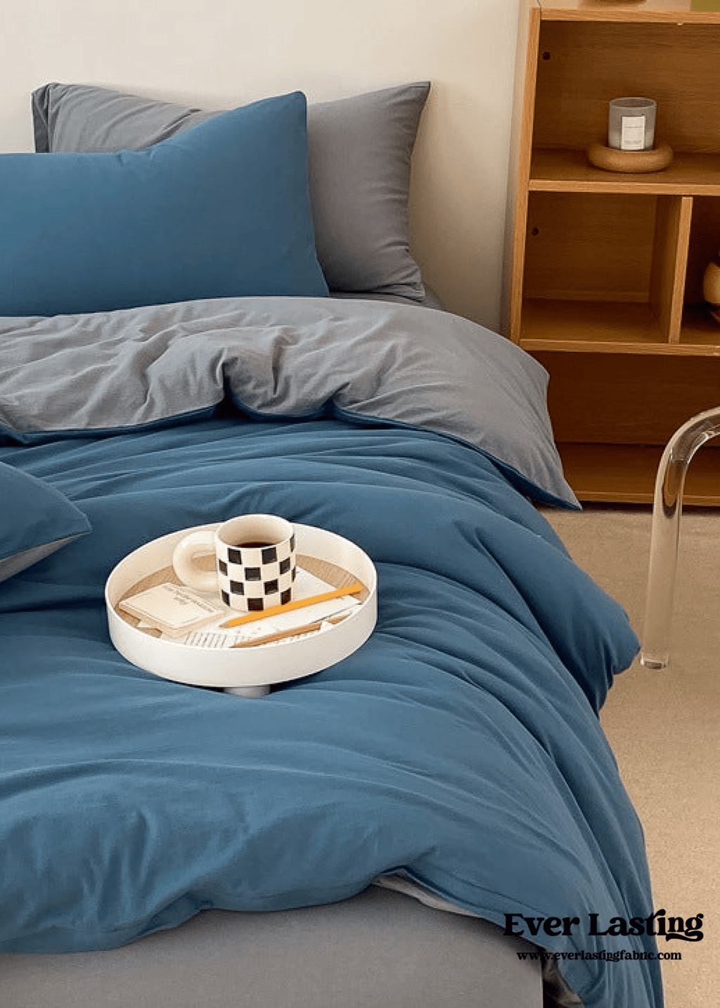 Duo Earth Tone Jersey Knit Bedding Set