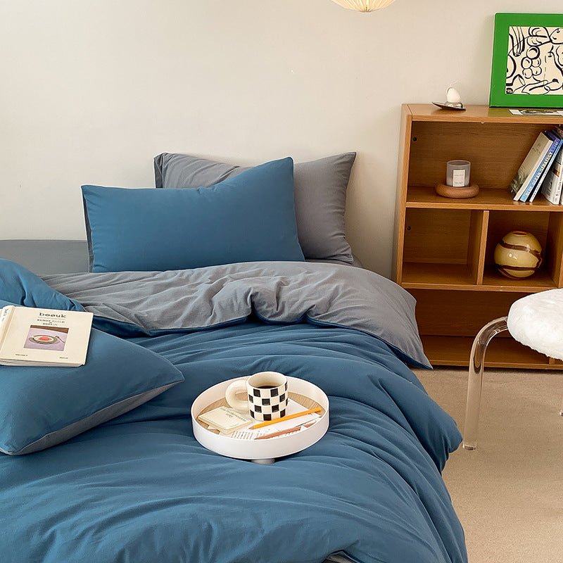 Duo Earth Tone Jersey Knit Bedding Set