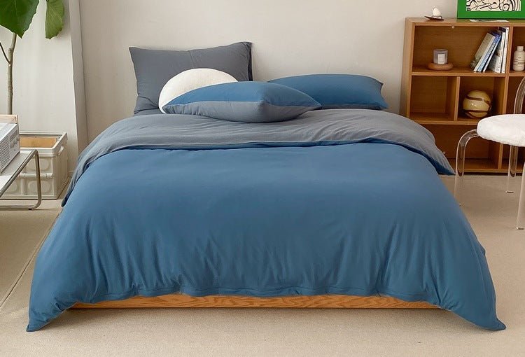 Duo Earth Tone Jersey Knit Bedding Set