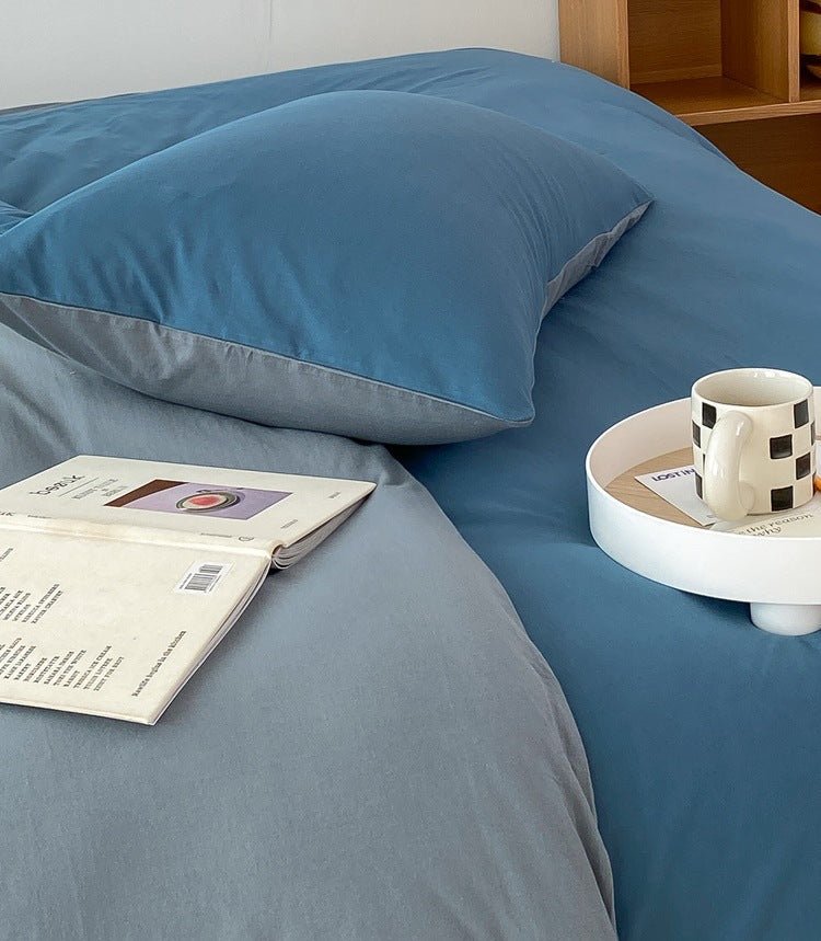 Duo Earth Tone Jersey Knit Bedding Set