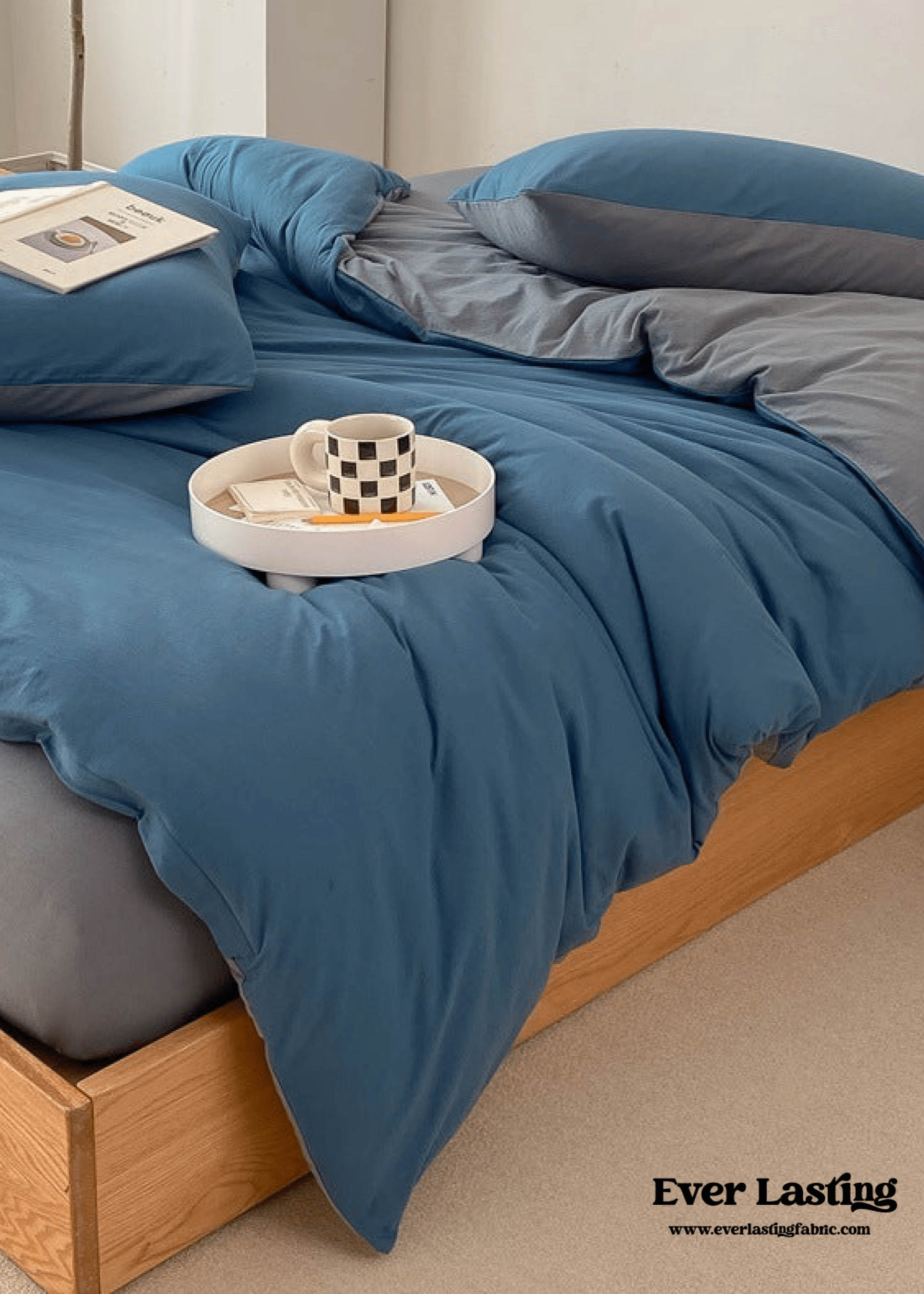 Duo Earth Tone Jersey Knit Bedding Set