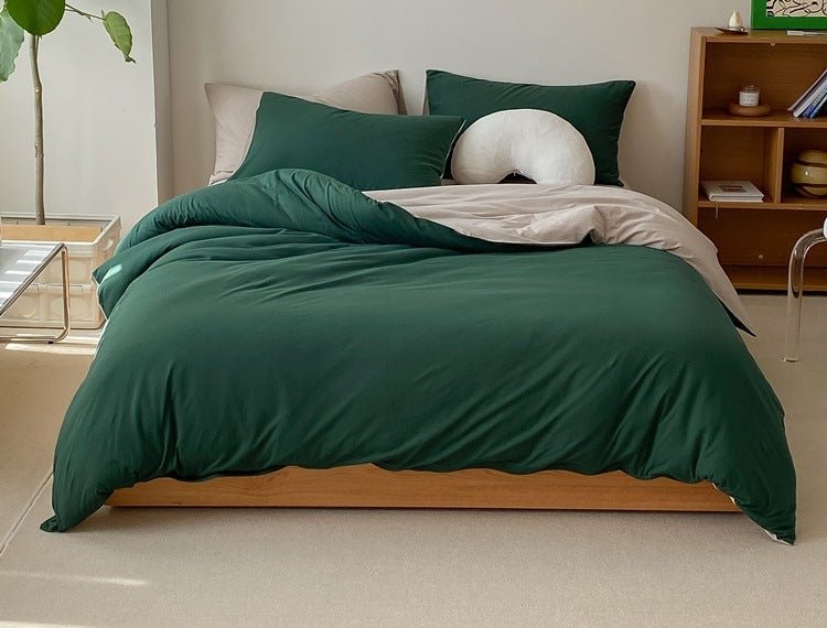 Duo Earth Tone Jersey Knit Bedding Set